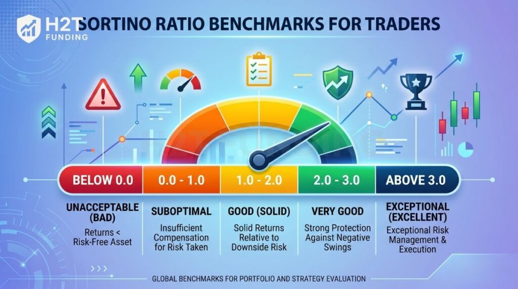 Sortino ratio benchmarks for traders 