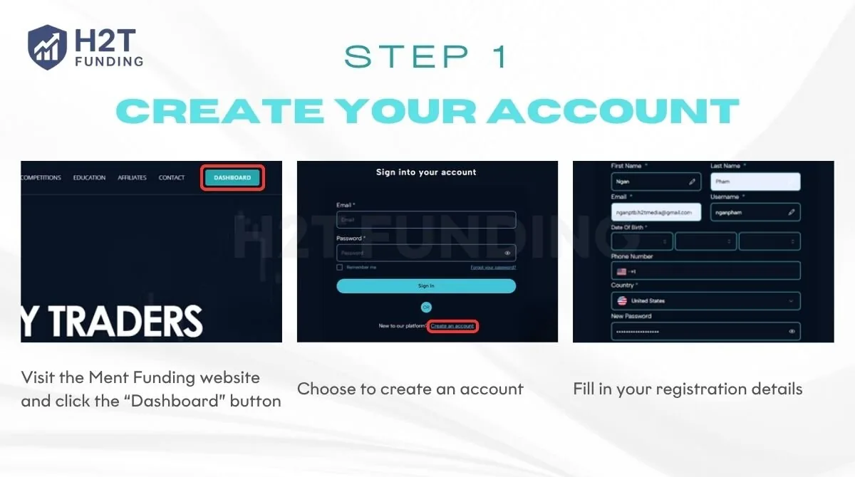 Step 1: Create your account