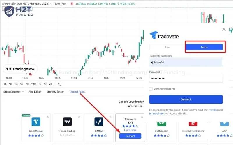 Step 2: Sign in to your TradingView account
