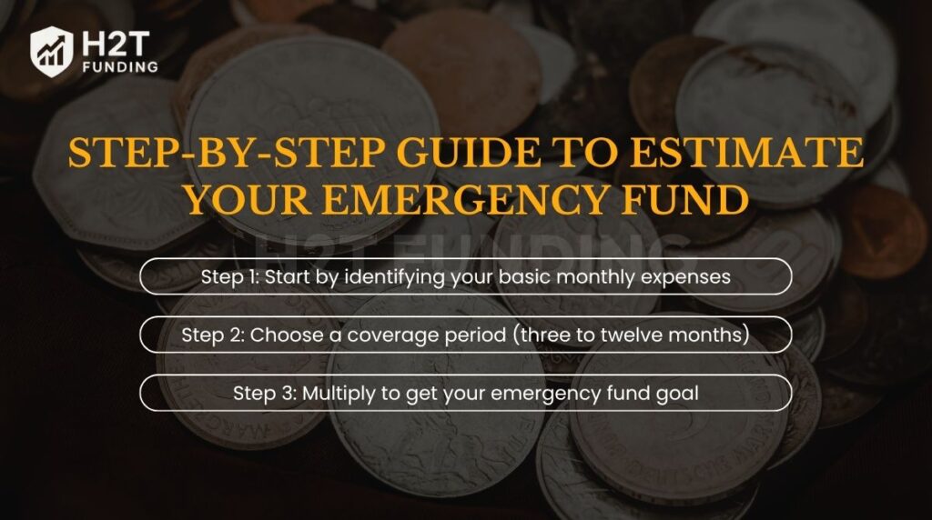 Step-by-step guide to estimate your emergency fund
