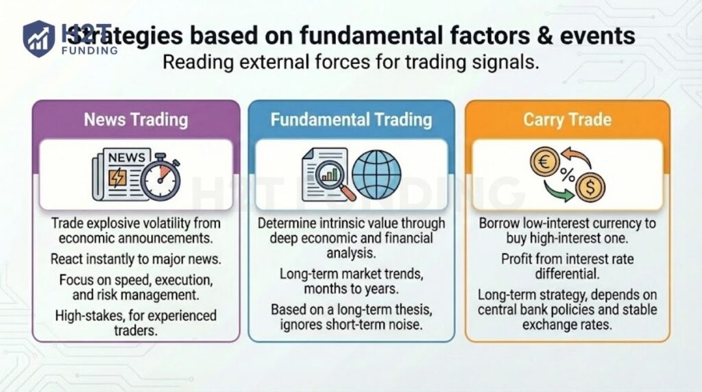 Strategies based on fundamental factors & events