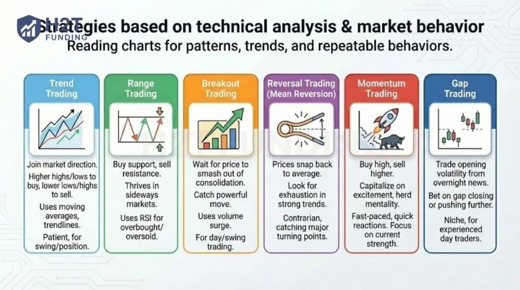 Strategies based on technical analysis & market behavior