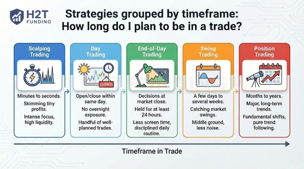 Strategies grouped by timeframe