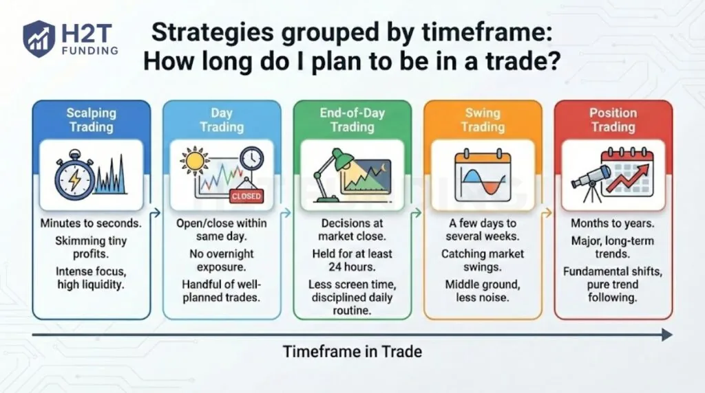 Strategies grouped by timeframe