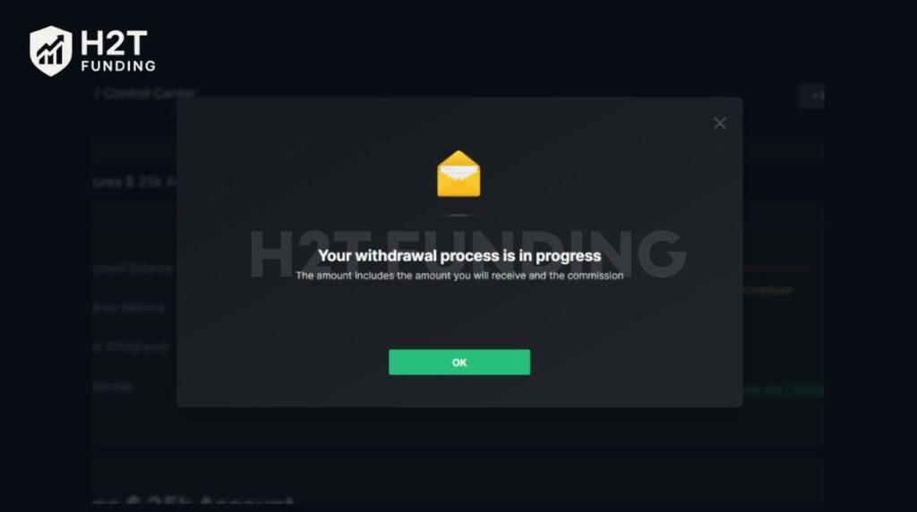 Submit the request and wait for processing