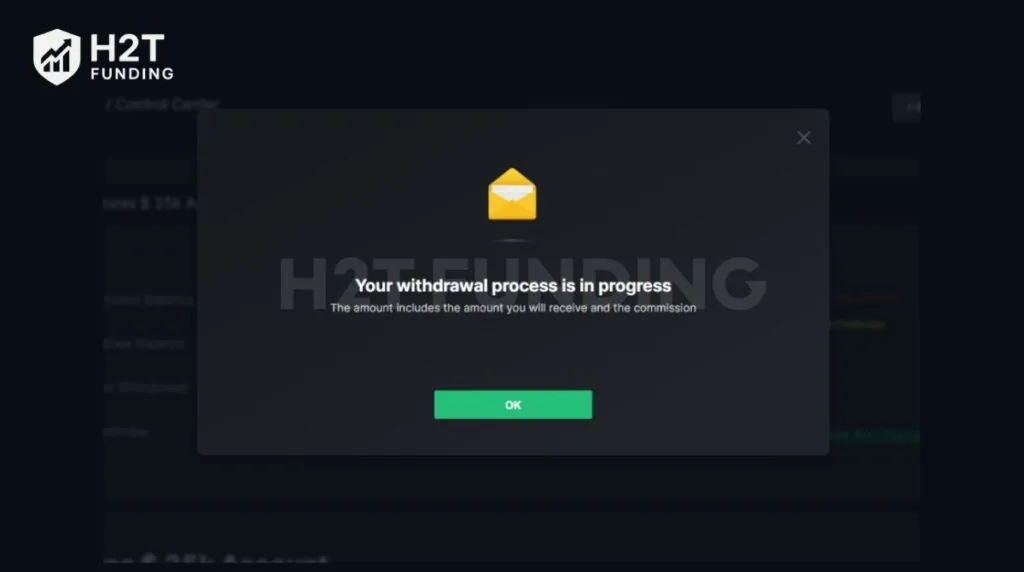 Submit the request and wait for processing