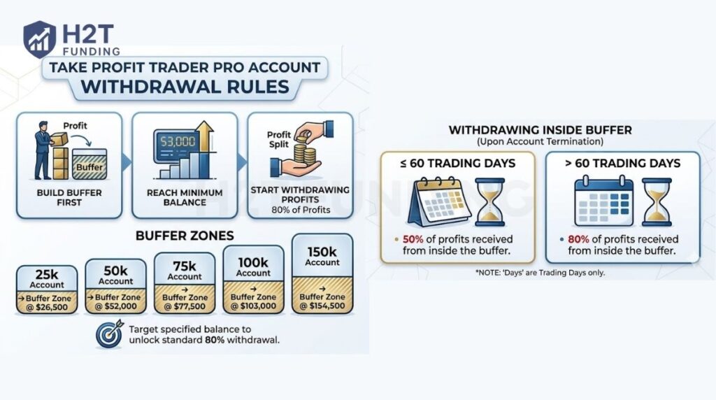 Take Profit Trader PRO account Withdrawal Rules