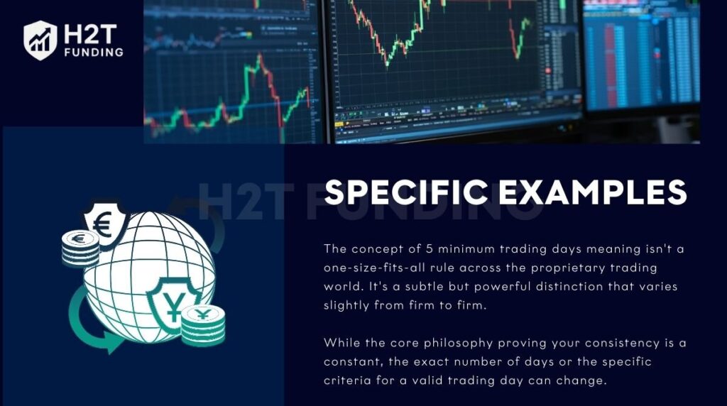 The 5 minimum trading days rule isn’t universal in prop trading