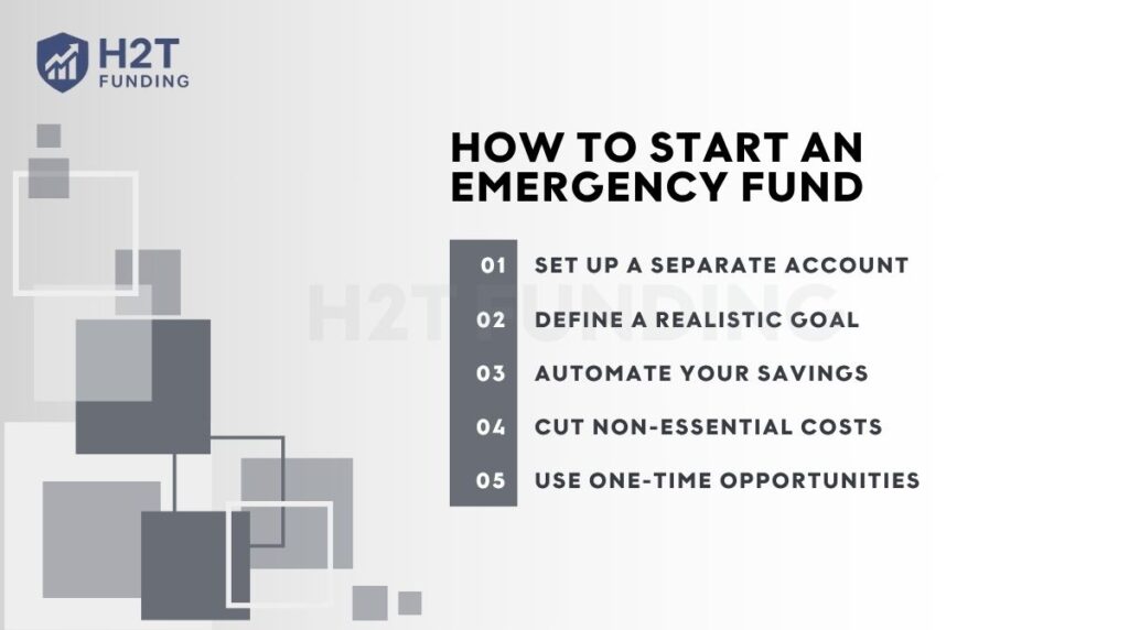 The 5 steps to build your emergency fund