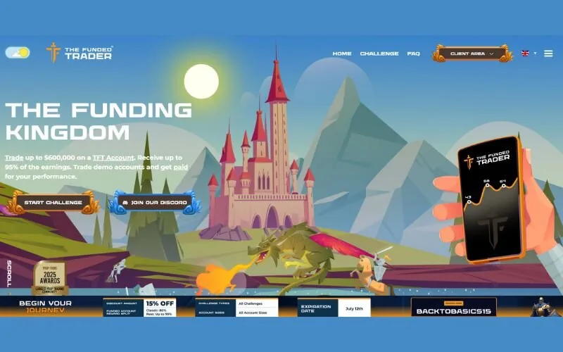 The Funded Trader is a community-focused firm offering a diverse range of challenge types