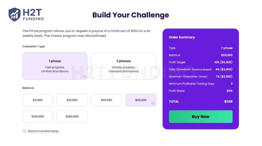 The One-step challenge is the fastest route to funding at The Trading Pit