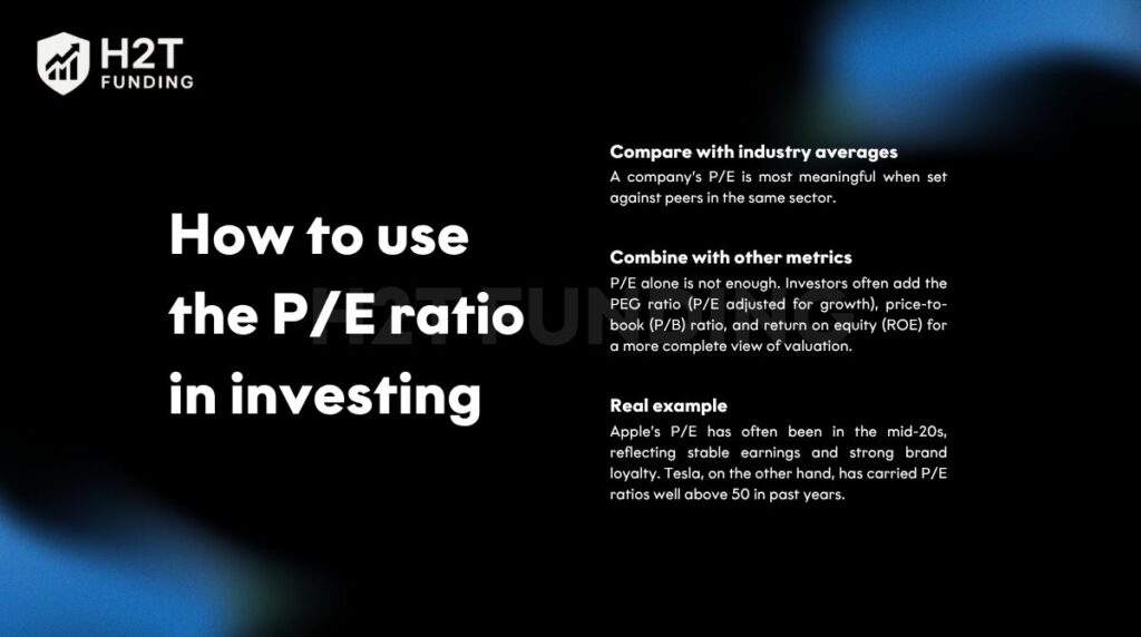 The P/E ratio helps compare companies and guide investment decisions