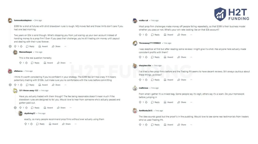 The Trading Pit Reddit reviews