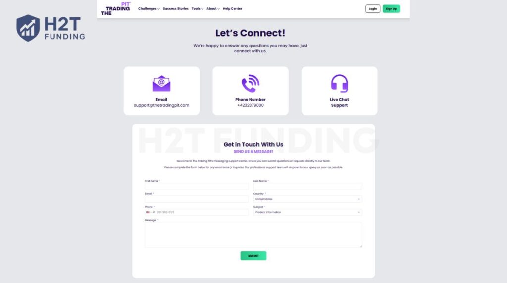 The Trading Pit customer service