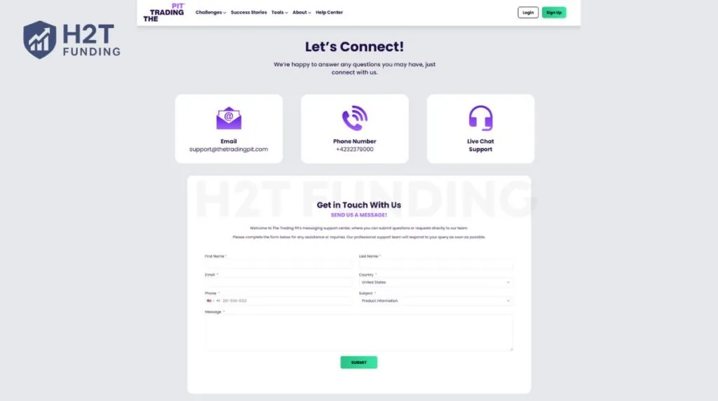 The Trading Pit customer service