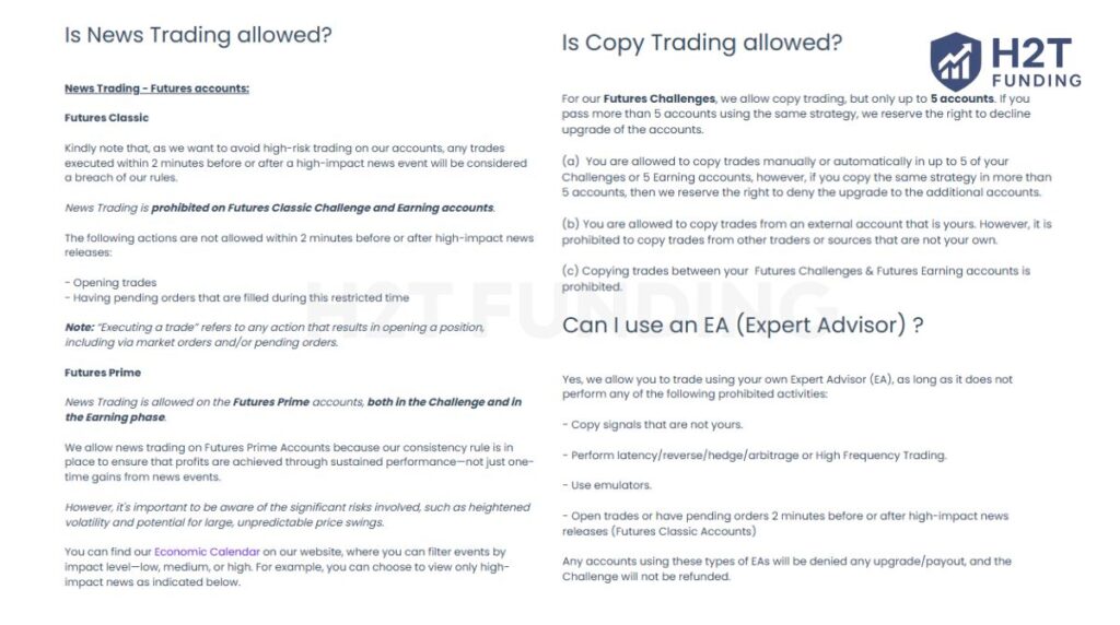 The Trading Pit rules for futures