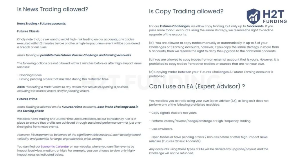 The Trading Pit rules for futures