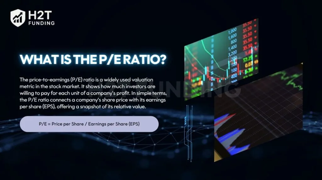 The price-to-earnings ratio is a widely used valuation metric in the stock market