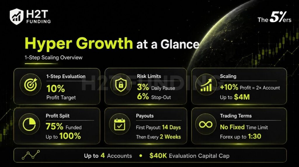 The5%ers Hyper Growth Program at a glance
