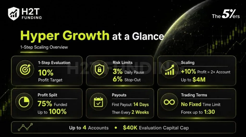 The5%ers Hyper Growth Program at a glance
