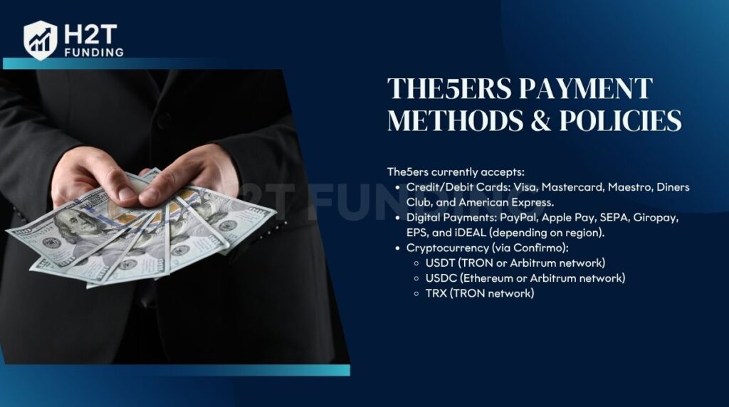 The5ers payment methods & policies
