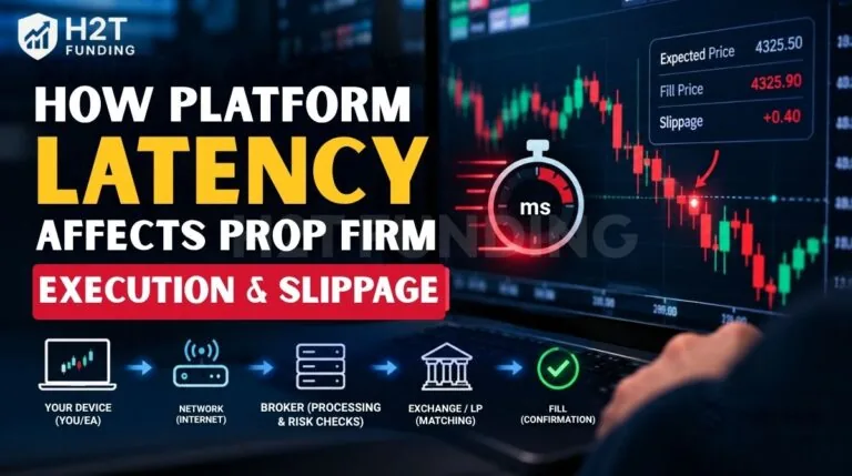 How Platform Latency Affects Prop Firm Execution & Slippage