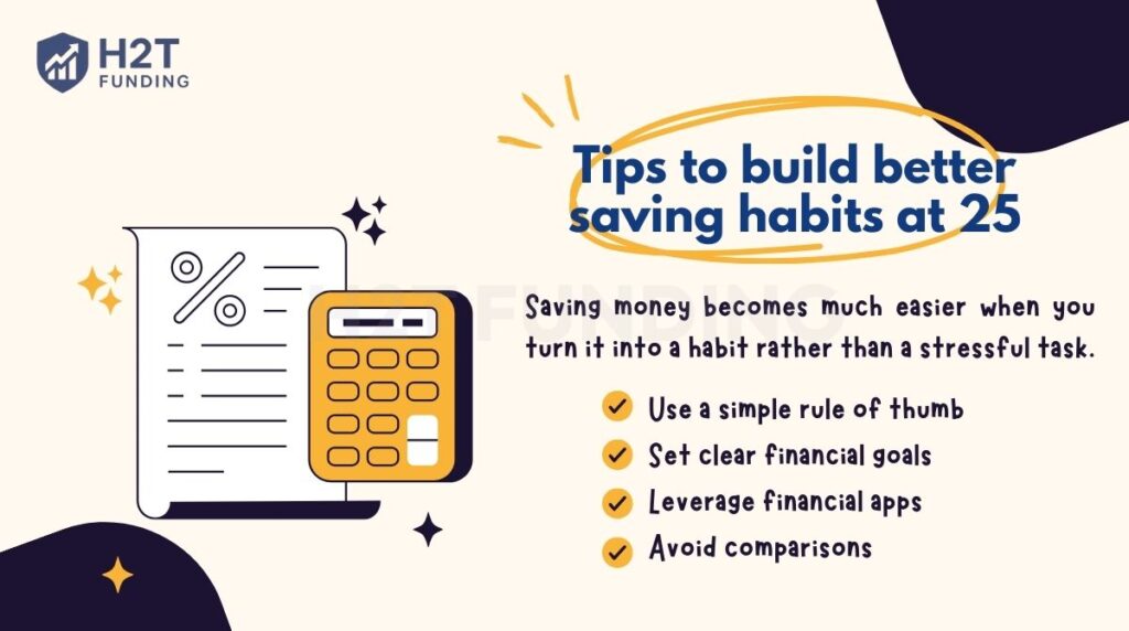 Tips to build better saving habits at 25