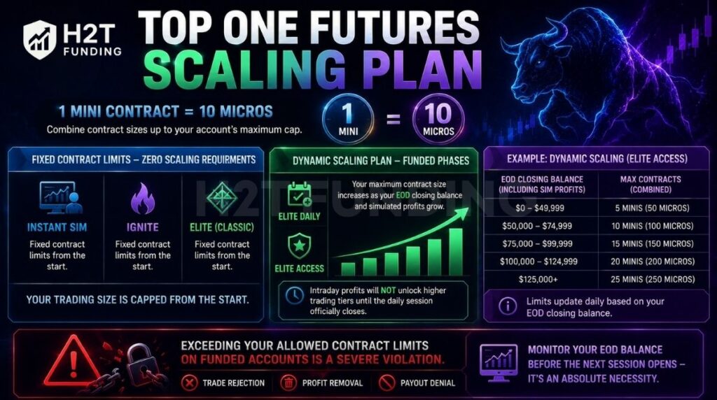 Top One Futures scaling plan
