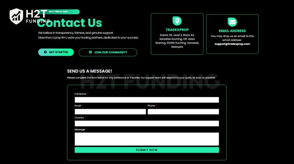 TradeXProp customer service