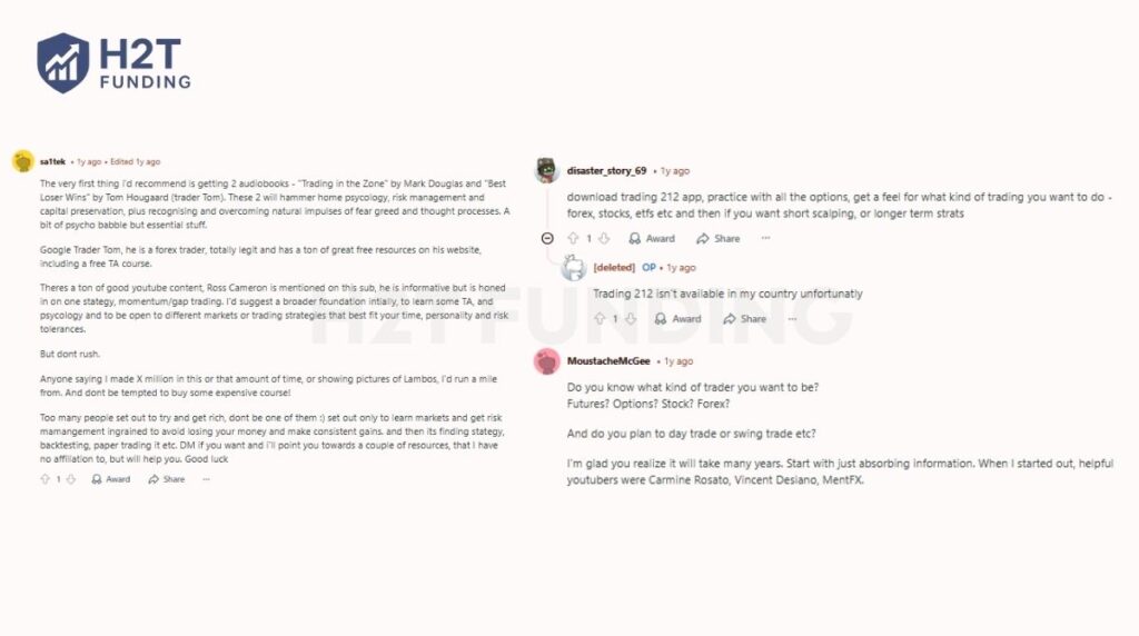 Traders recommend you start with books like Trading in the Zone