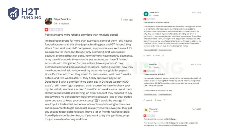 Traders report major issues such as abrupt account terminations (updated on December 18, 2025)