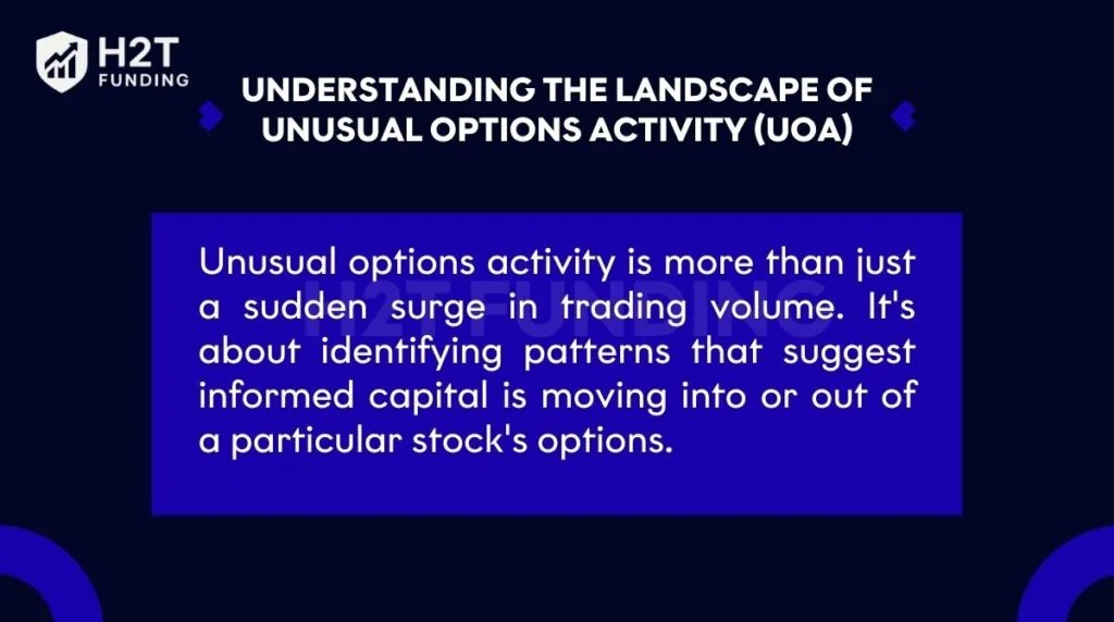 Unusual options activity is more than just a sudden surge in trading volume