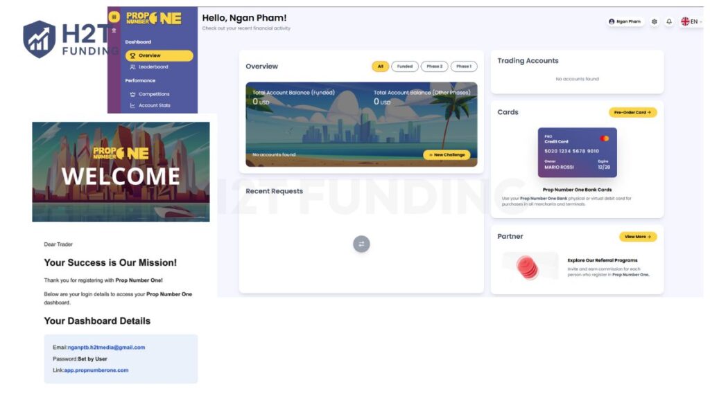 Verify email and access Dashboard