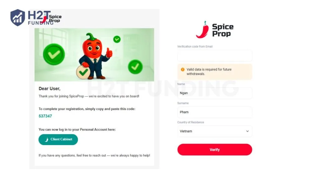 Verify your email