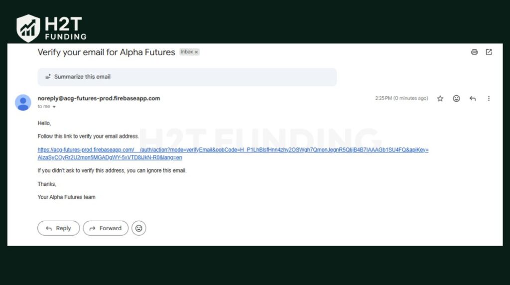 Verify your email address