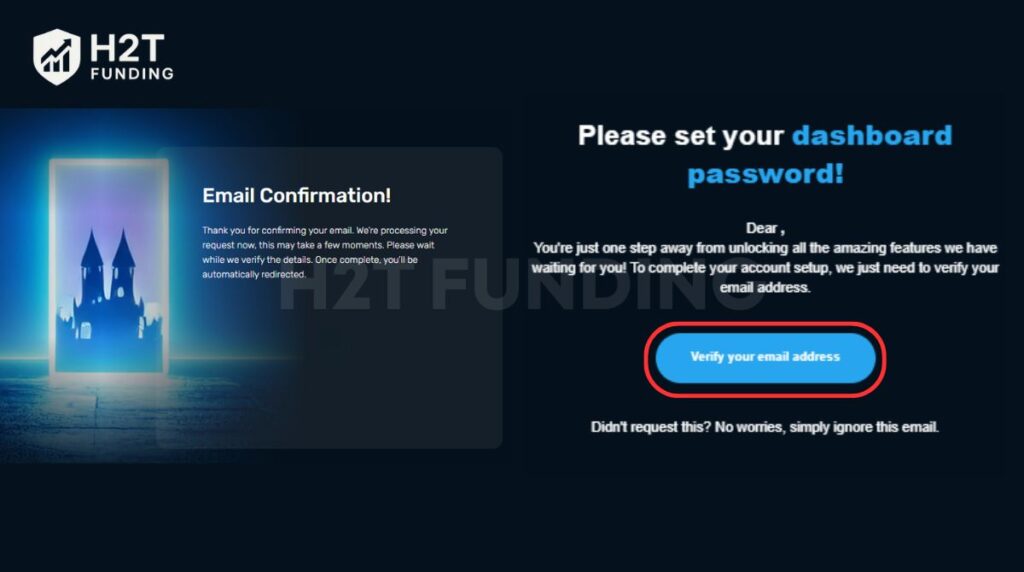 Verify your identity via email