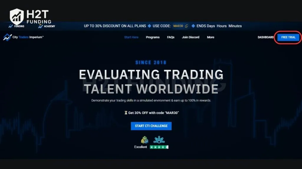 Visit the CTI homepage and choose your path