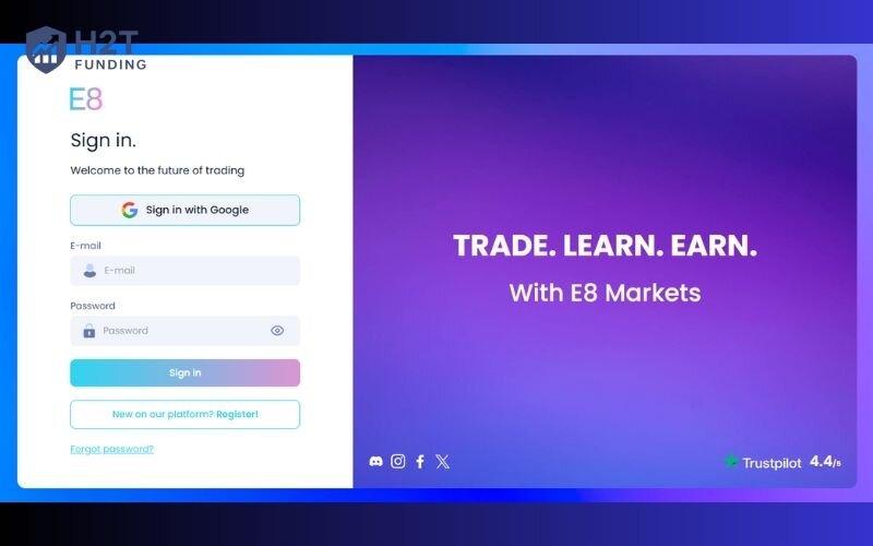Visit the E8X Dashboard