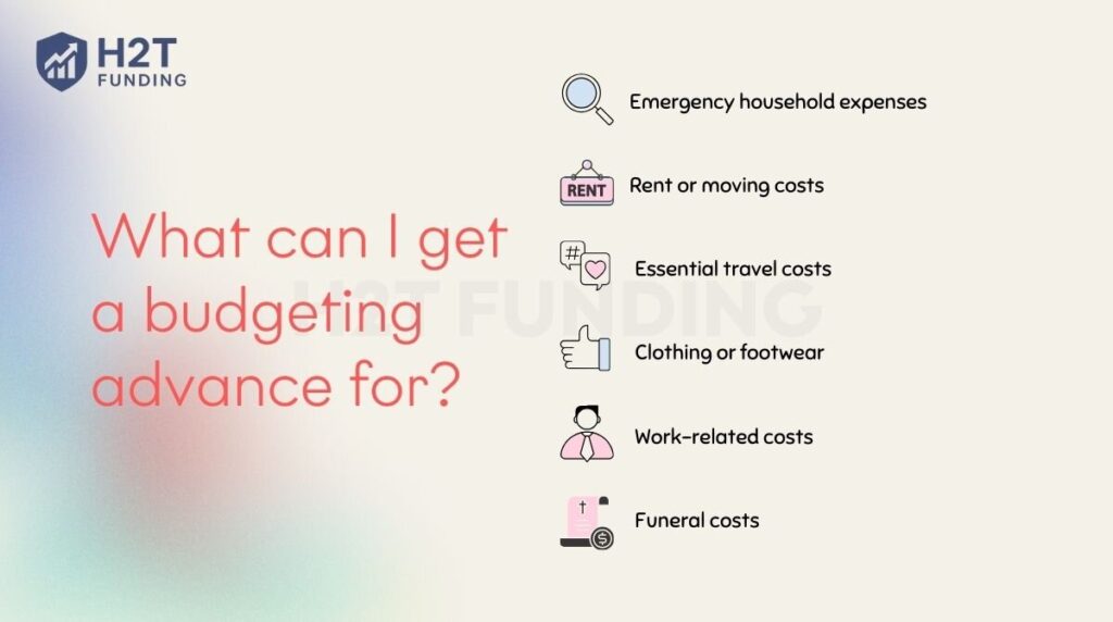 What can I get a budgeting advance for