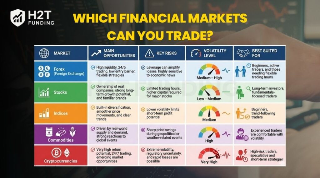 Which financial markets can you trade