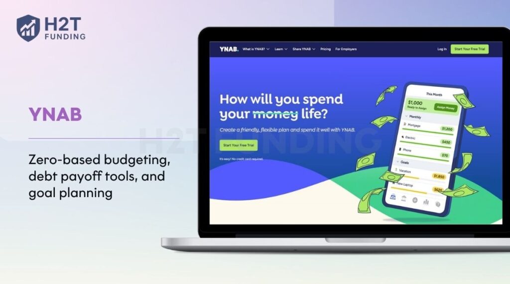 YNAB (You Need A Budget) – Best for full control over your budget