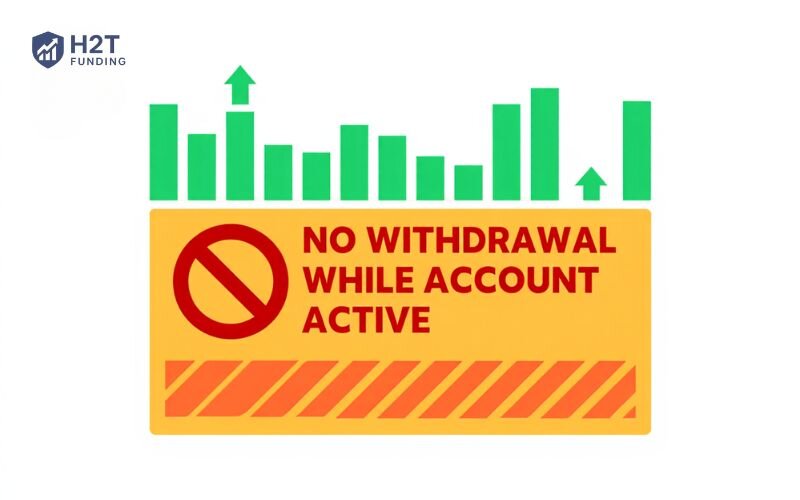 You cannot withdraw profits from this zone while your account is active