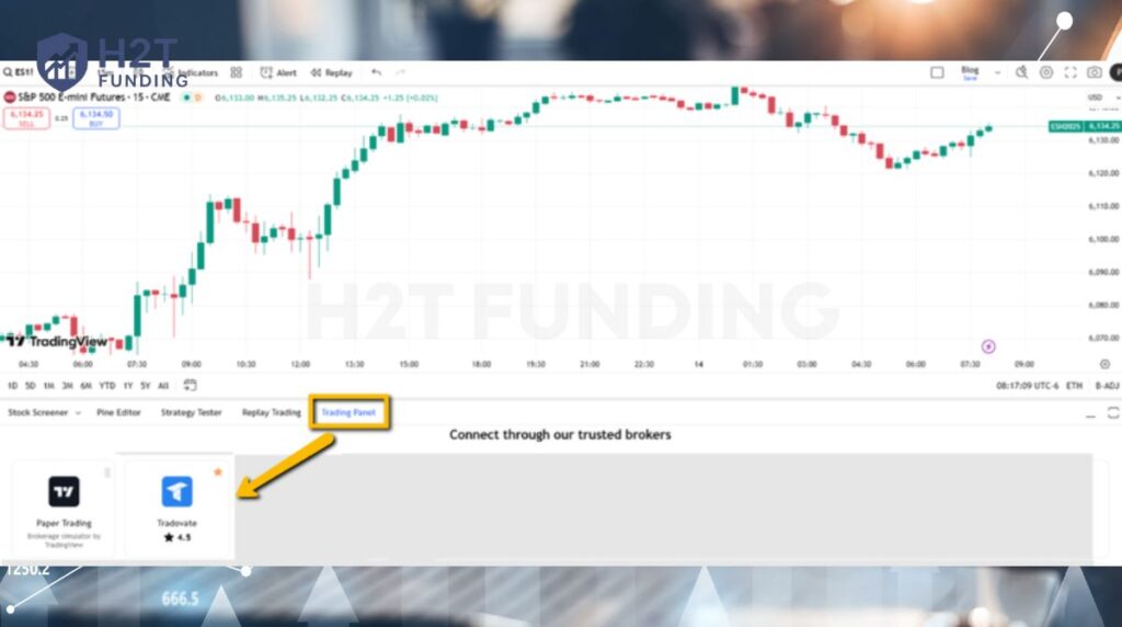 You will see a list of available brokers; find and select Tradovate