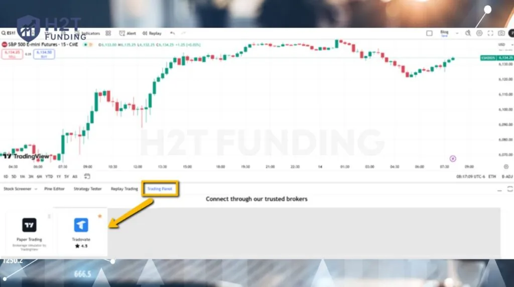 You will see a list of available brokers; find and select Tradovate