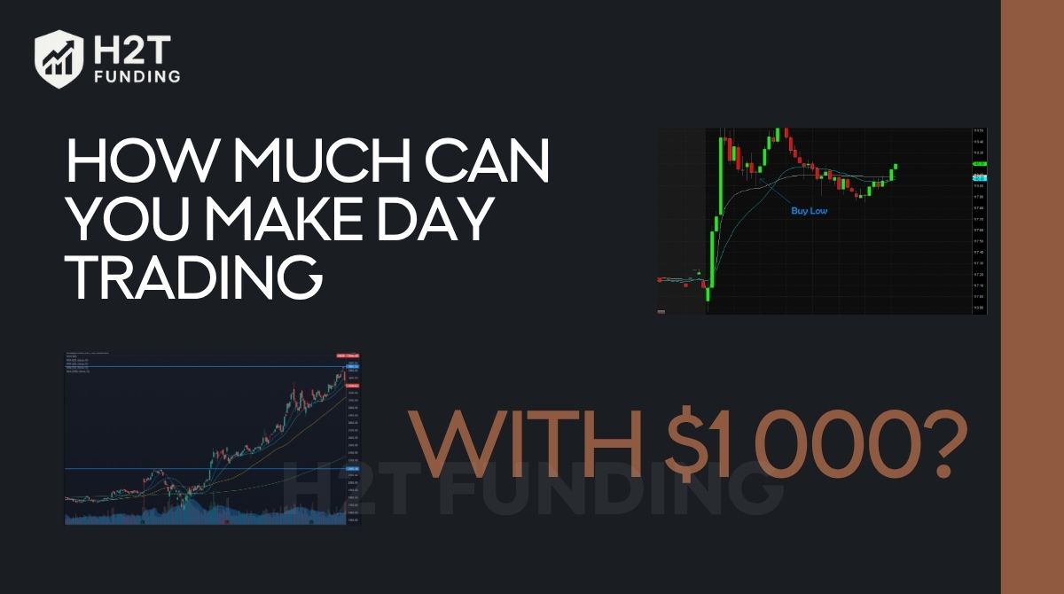 How much can you make day trading with $1000 and what it really takes