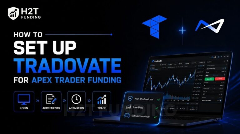how to set up tradovate for apex trader funding