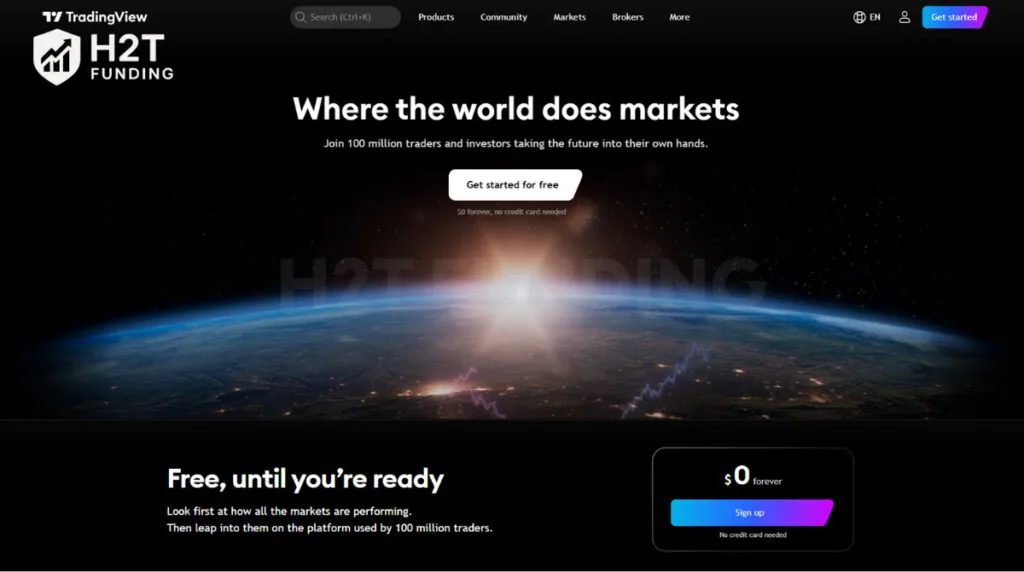 TradingView homepage