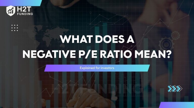 what does a negative p/e ratio mean